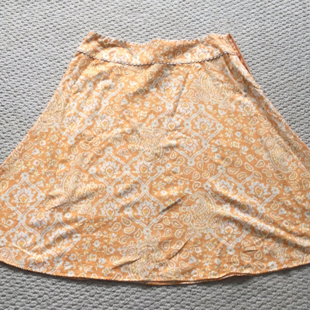 Liz Claiborne cotton-linen blend a-line skirt